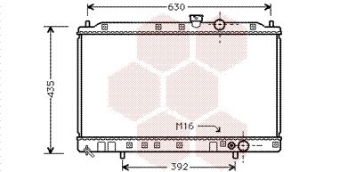 VAN WEZEL Radiaator,mootorijahutus 32002077